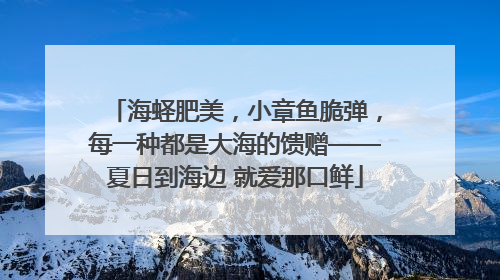 海蛏肥美，小章鱼脆弹，每一种都是大海的馈赠——夏日到海边 就爱那口鲜