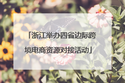 浙江举办四省边际跨境电商资源对接活动