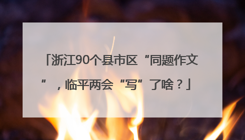 浙江90个县市区“同题作文”，临平两会“写”了啥？