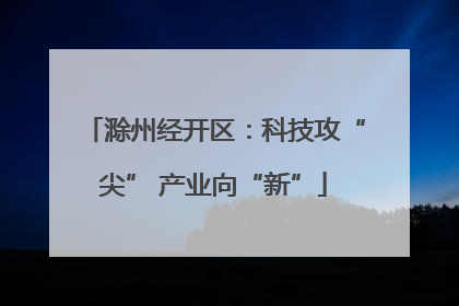 滁州经开区：科技攻“尖” 产业向“新”