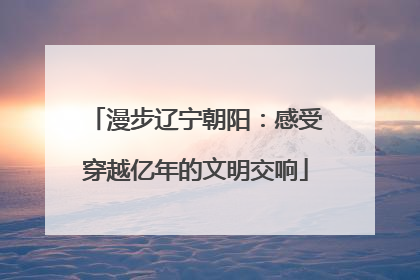 漫步辽宁朝阳：感受穿越亿年的文明交响