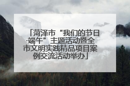 菏泽市“我们的节日·端午”主题活动暨全市文明实践精品项目案例交流活动举办
