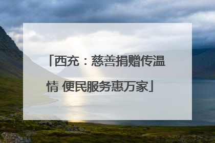 西充：慈善捐赠传温情 便民服务惠万家