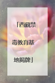 西藏禁毒教育基地揭牌