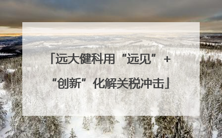 远大健科用“远见”+“创新”化解关税冲击