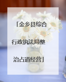 金乡县综合行政执法局整治占道经营