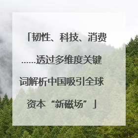 韧性、科技、消费……透过多维度关键词解析中国吸引全球资本“新磁场”