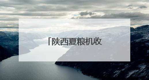 陕西夏粮机收作业陆续展开