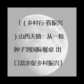 （乡村行·看振兴）山西天镇：从一粒种子到国际餐桌 出口富农促乡村振兴