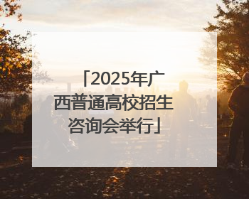 2025年广西普通高校招生咨询会举行