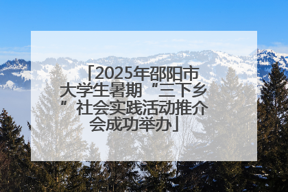 2025年邵阳市大学生暑期“三下乡”社会实践活动推介会成功举办
