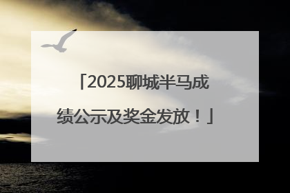 2025聊城半马成绩公示及奖金发放！
