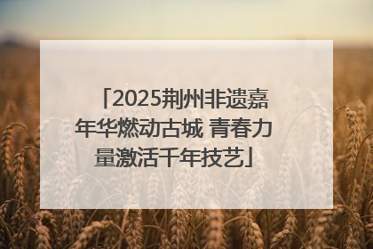 2025荆州非遗嘉年华燃动古城 青春力量激活千年技艺