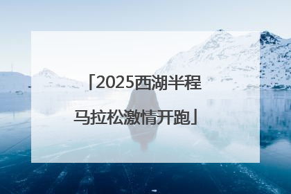 2025西湖半程马拉松激情开跑