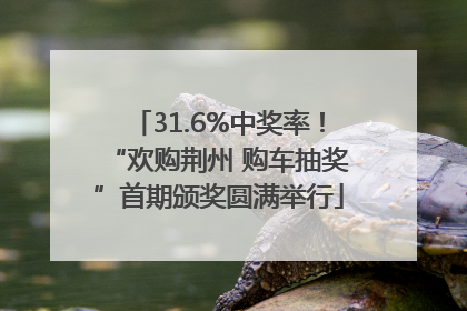 31.6%中奖率！“欢购荆州 购车抽奖”首期颁奖圆满举行