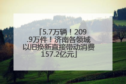 5.7万辆！209.9万件！济南各领域以旧换新直接带动消费157.2亿元