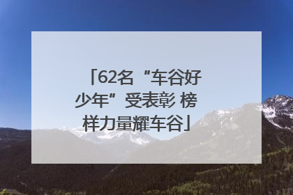 62名“车谷好少年”受表彰 榜样力量耀车谷