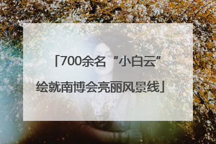 700余名“小白云”绘就南博会亮丽风景线